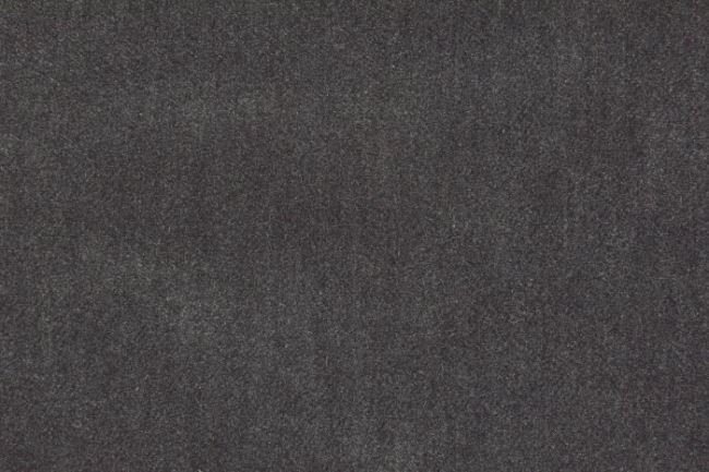 Dekorační samet v tmavě šedé barvě DS12