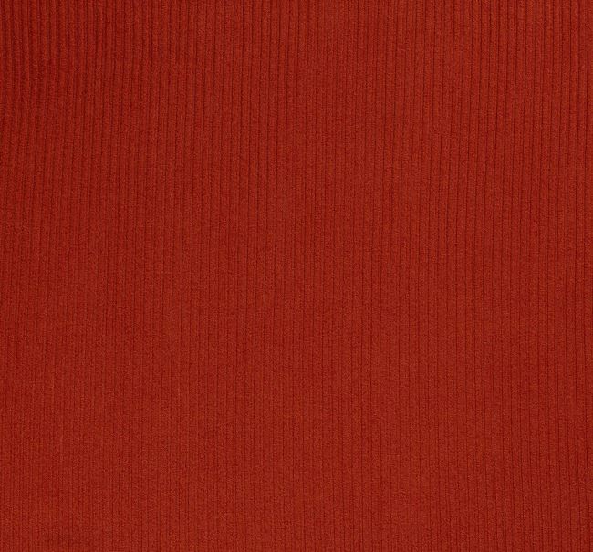 Žebrovaná pletenina v cihlové barvě 03362/056