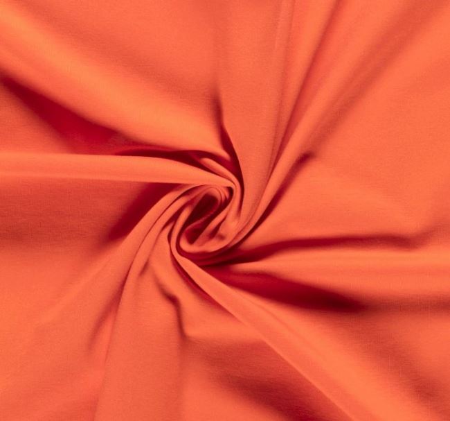 Teplákovina French-Terry v oranžové barvě OR5500-034