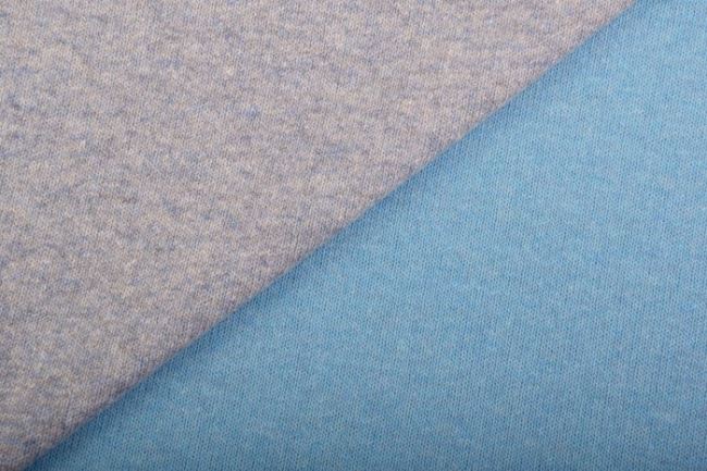 Oboustranná pletenina v modré barvě PA78