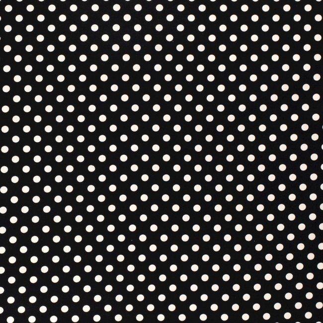 Džínovina v černé barvě s puntíky 13233/069