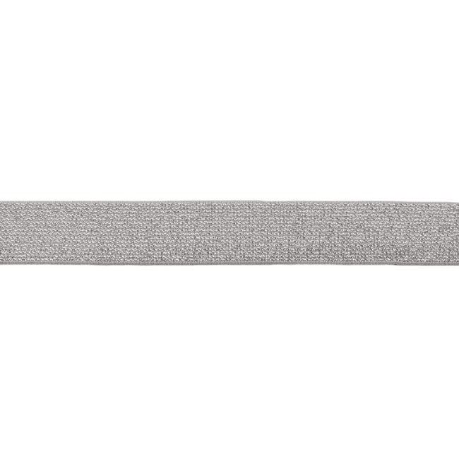 Ozdobná šedá guma široká 2,5 cm 44263