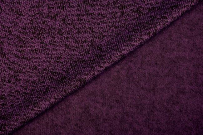 Mohérová pletenina s počesem ve fialové barvě 9048/47