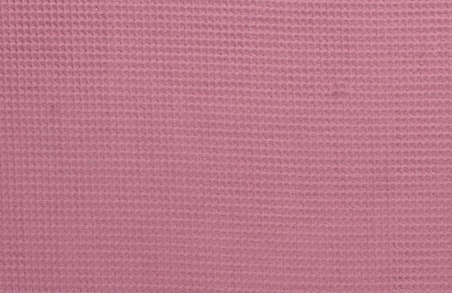 Vaflová látka v růžové barvě 02902/014