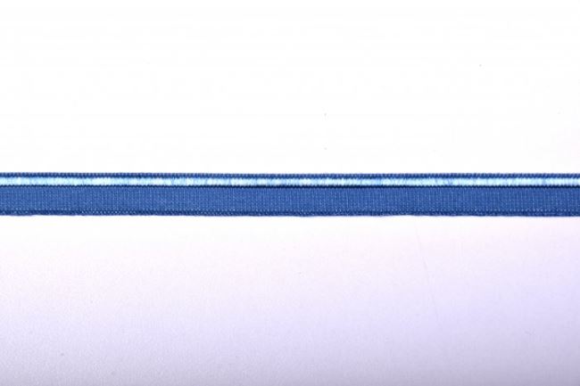 Lemovací pruženka v modré barvě o šířce 1 cm 43623