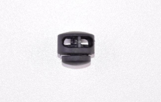 Plastová brzdička černé barvy s dvěma dírkami I-MB0-W50073-332
