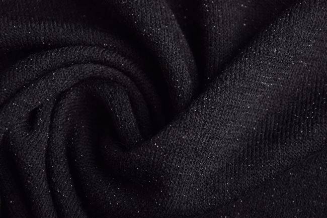 Pletenina v černé barvě s lurexem Q22023/069D
