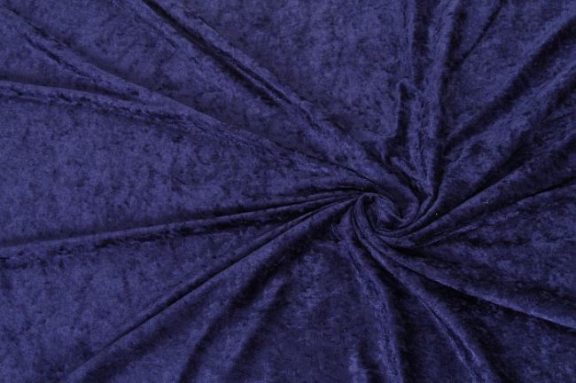 Velour de panne tmavě modrý 0140/605