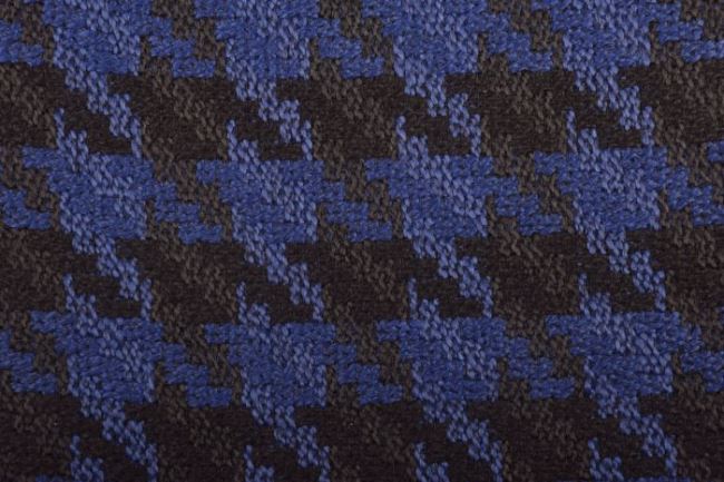 Kabátová látka s tkaným vzorem kohoutí stopy 12353/007