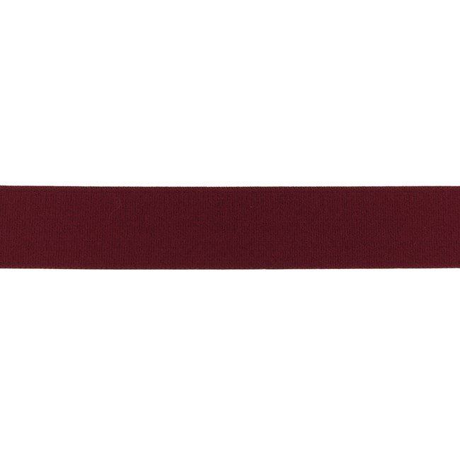 Ozdobná guma ve vínové barvě 2,5cm 32149