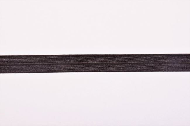 Lemovací gumička v tmavě hnědé barvě 1,5 cm široká 40588